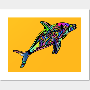 Dolphin Animal Line Art Decorative Decoration Posters and Art